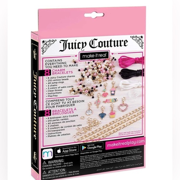Juicy Couture Pink and Precious Bracelets DIY Charm Bracelet‎ Making Kit new - Picture 3 of 8